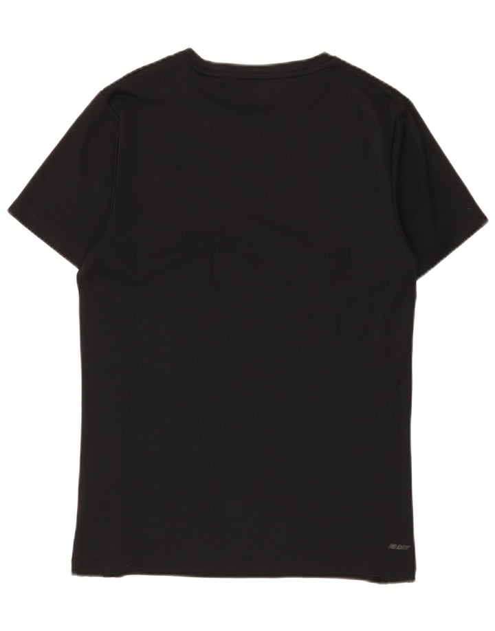 T-shirt grafica da uomo New Balance Top in poliestere nero medio