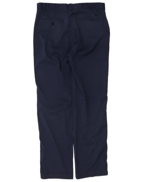 Pantaloni chino dritti Nike da uomo Dri Fit medi W32 L32 blu navy