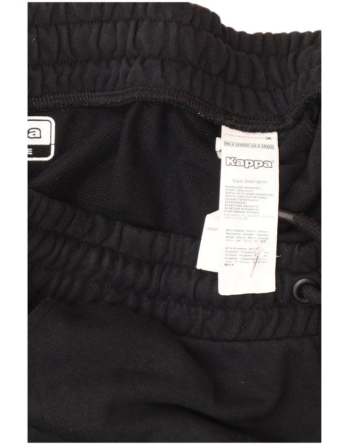 Pantaloni da tuta da uomo Kappa Joggers Large in cotone nero