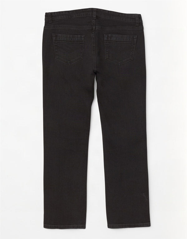 Jeans bootcut corti da donna Marks & Spencer UK 12 medio W34 L27 neri