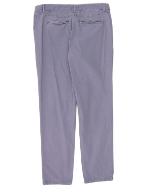 Pantaloni chino slim da donna Marks & Spencer UK 12 medi W32 L28 cotone blu