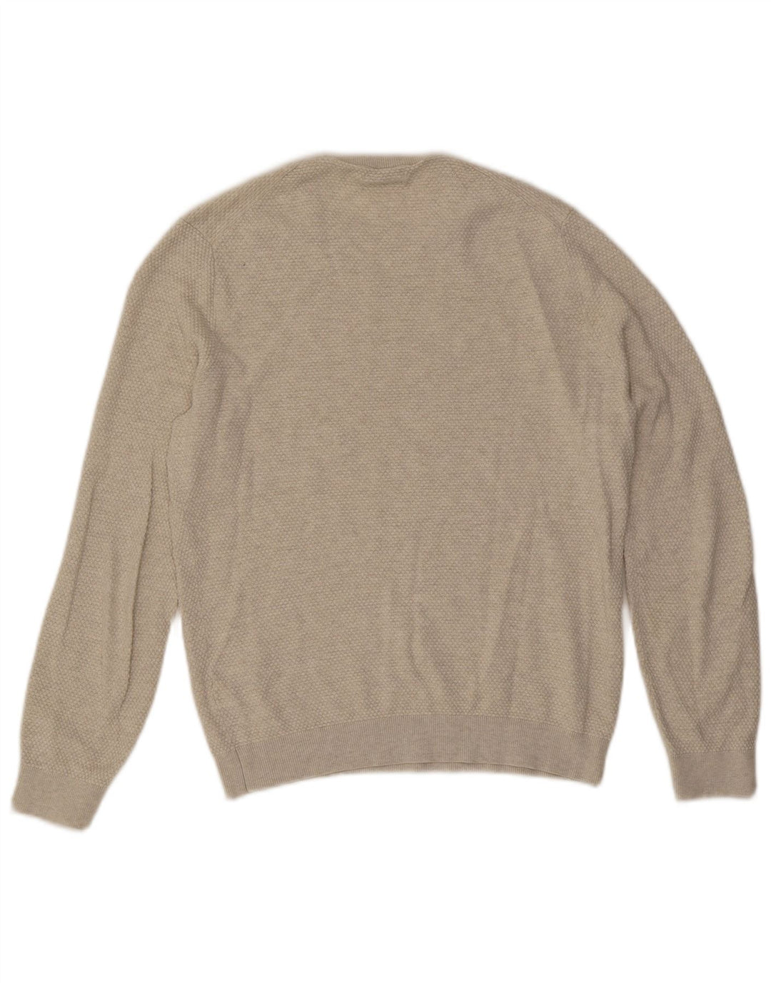 Maglione maglione girocollo da uomo Massimo Dutti in cotone beige medio