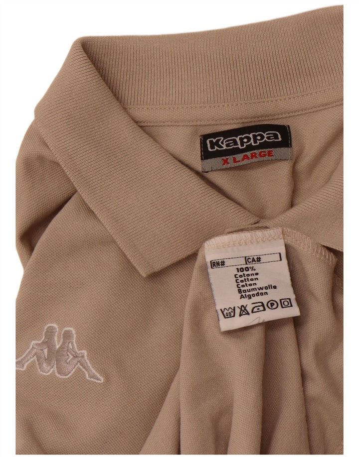 Polo da uomo KAPPA XL in cotone marrone