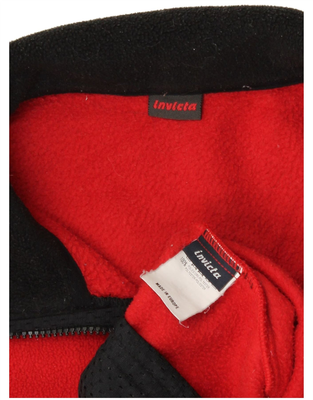 Giacca in pile da uomo Invicta UK 42 XL rosso poliestere