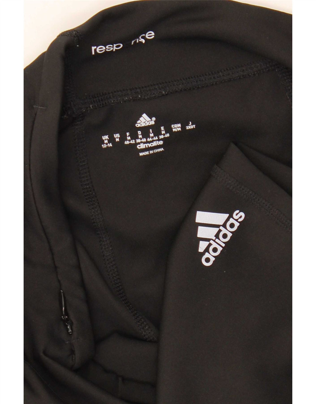 Leggings Adidas Climalite Capri da donna UK 12/14 Poliestere nero medio