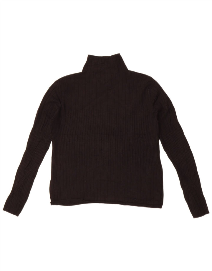 Maglione a collo alto corto da donna Marks & Spencer UK 12 medio nero