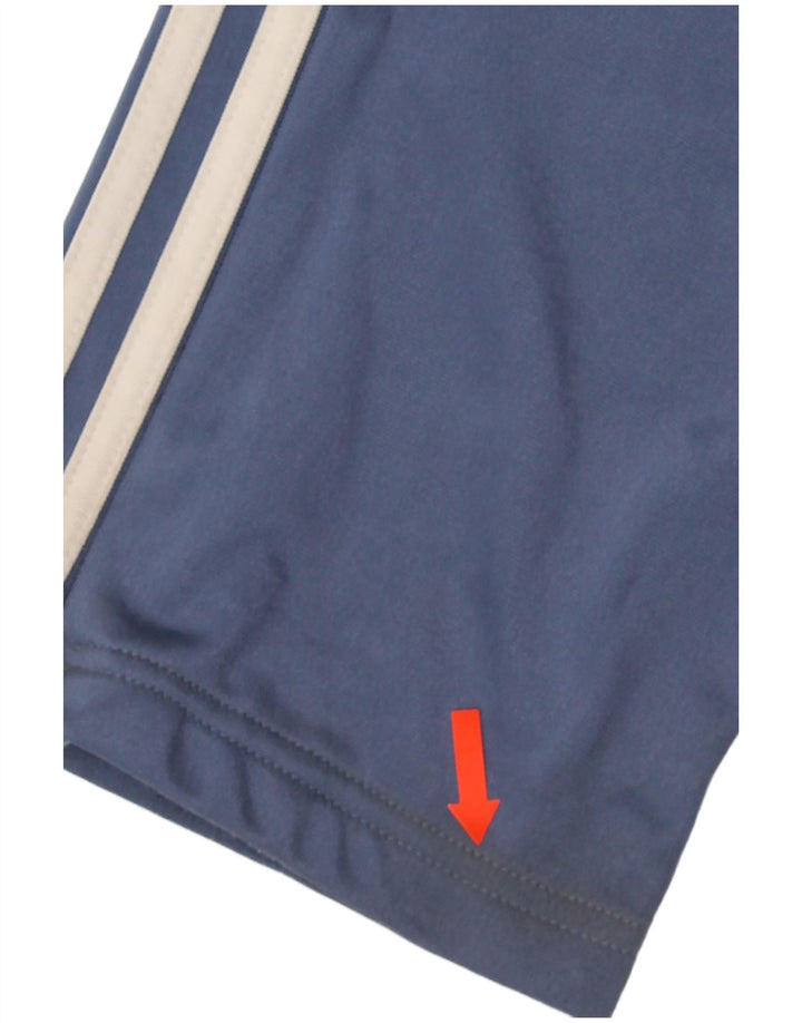 Pantaloni da tuta da uomo Adidas in poliestere blu medio