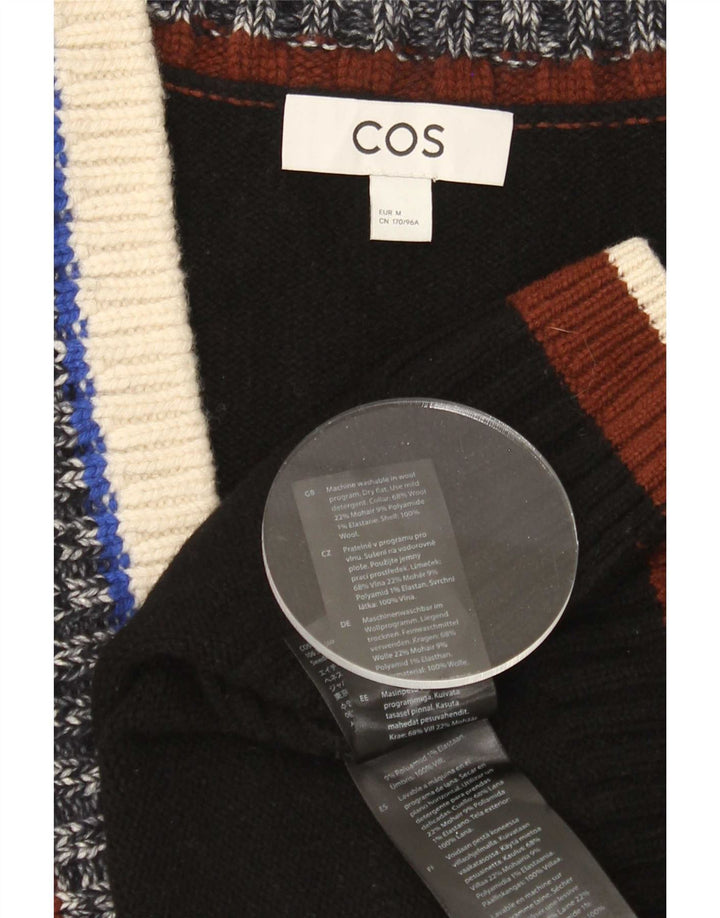 Cos Canottiera da uomo Canotta Medium Black Colourblock Wool
