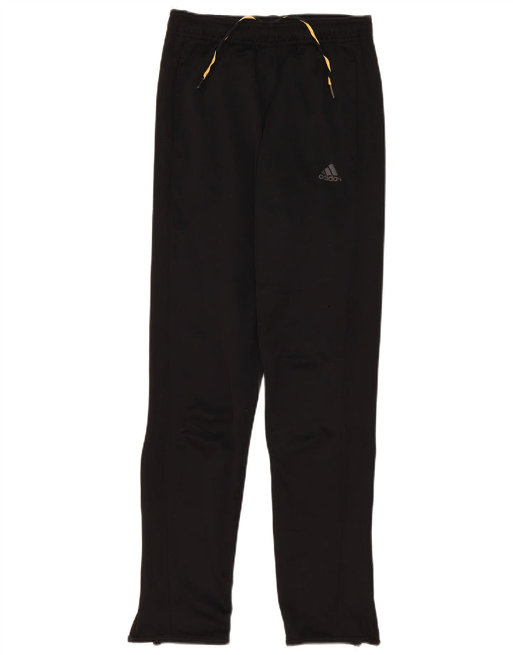 Pantaloni della tuta Adidas Climalite da ragazzo 13-14 anni in poliestere nero