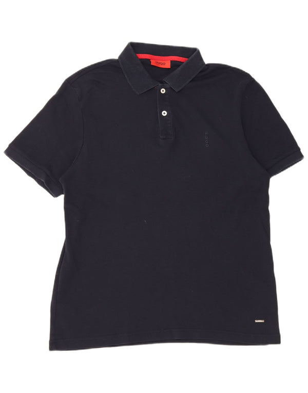 Polo da uomo Hugo Boss XL in cotone blu navy