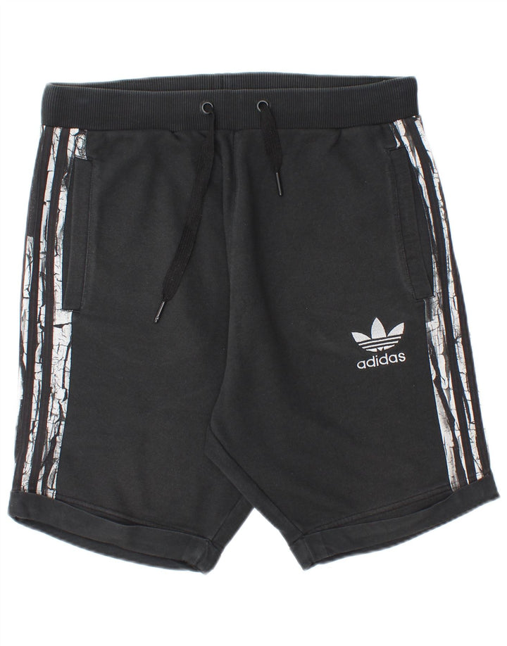 Pantaloncini sportivi Adidas da uomo medio cotone nero