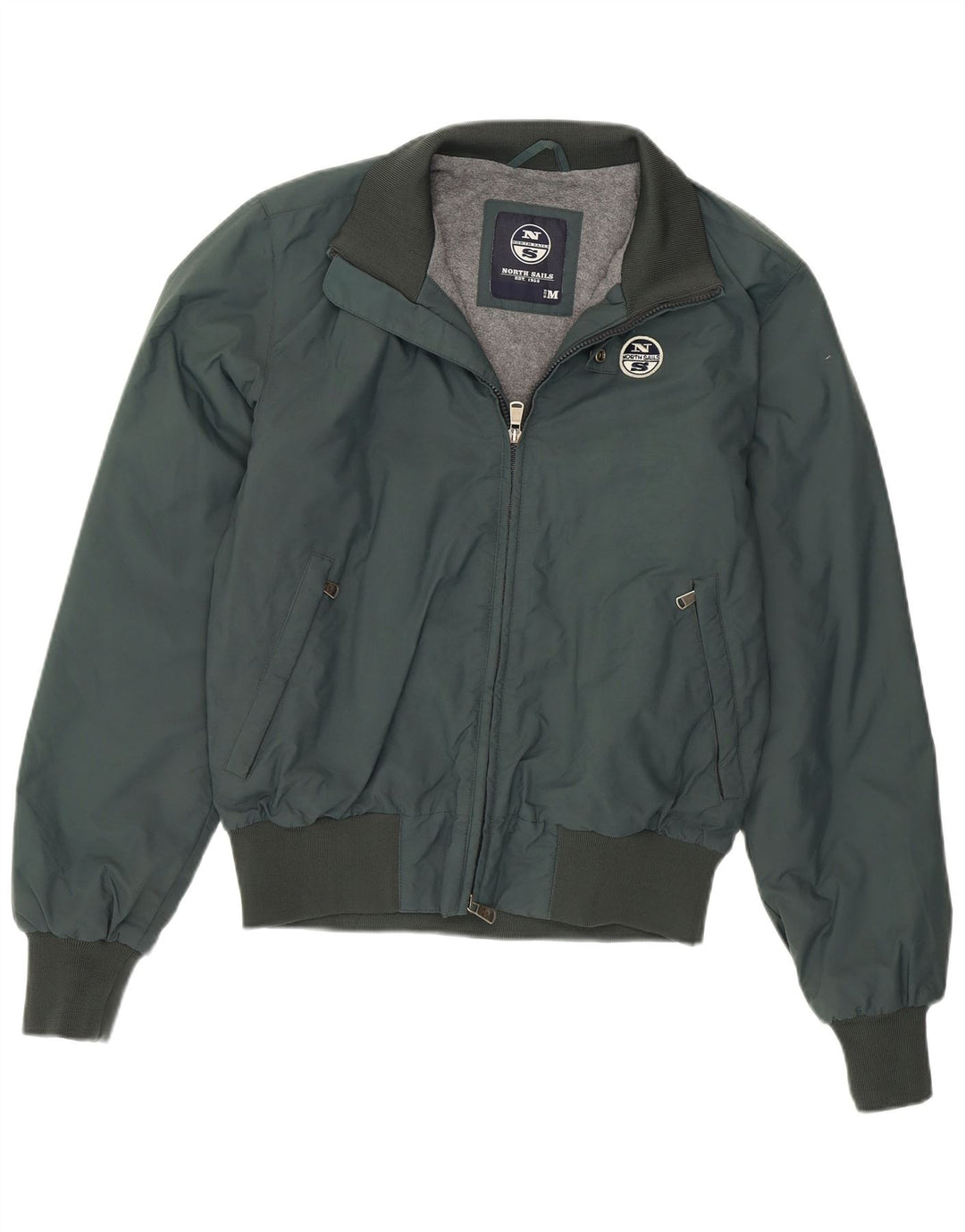 Giubbotto bomber da uomo North Sails UK 38 nylon verde medio