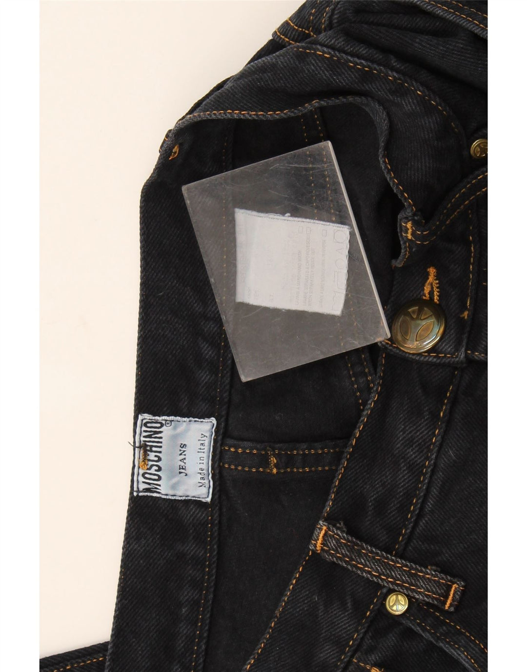 Jeans slim da donna Moschino W28 L31 Blu navy