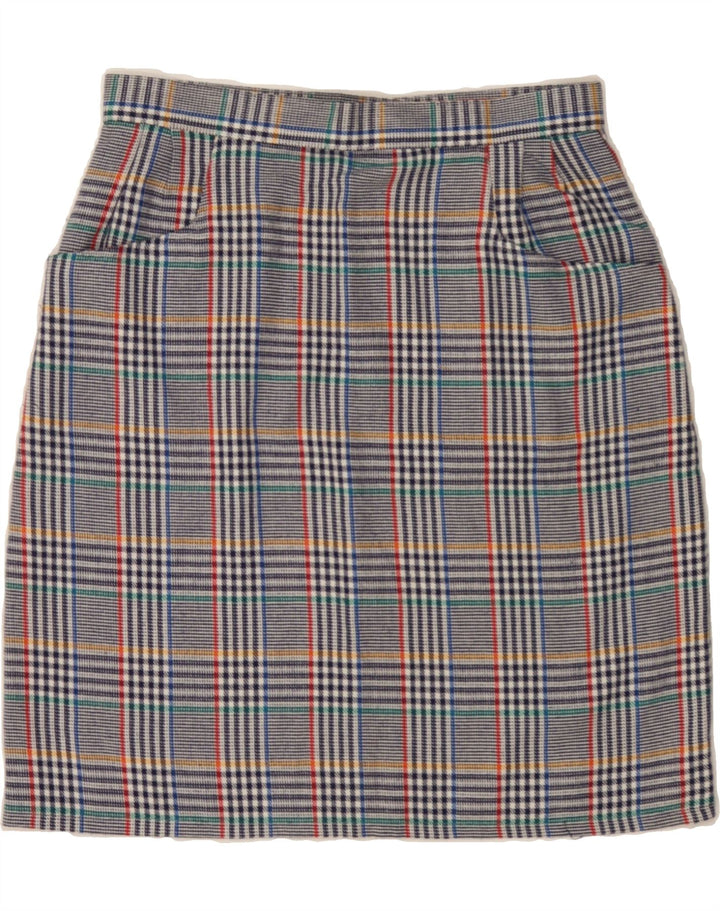 VINTAGE Womens Pencil Skirt IT 42 Medium W28  Multicoloured Houndstooth Vintage Vintage and Second-Hand Vintage from Messina Hembry 