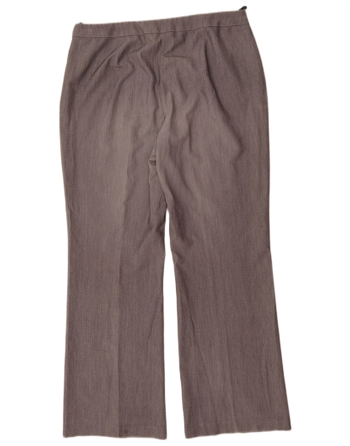 Pantaloni da abito Bootcut da donna Marks & Spencer UK 16 Large W32 L32 Grigio