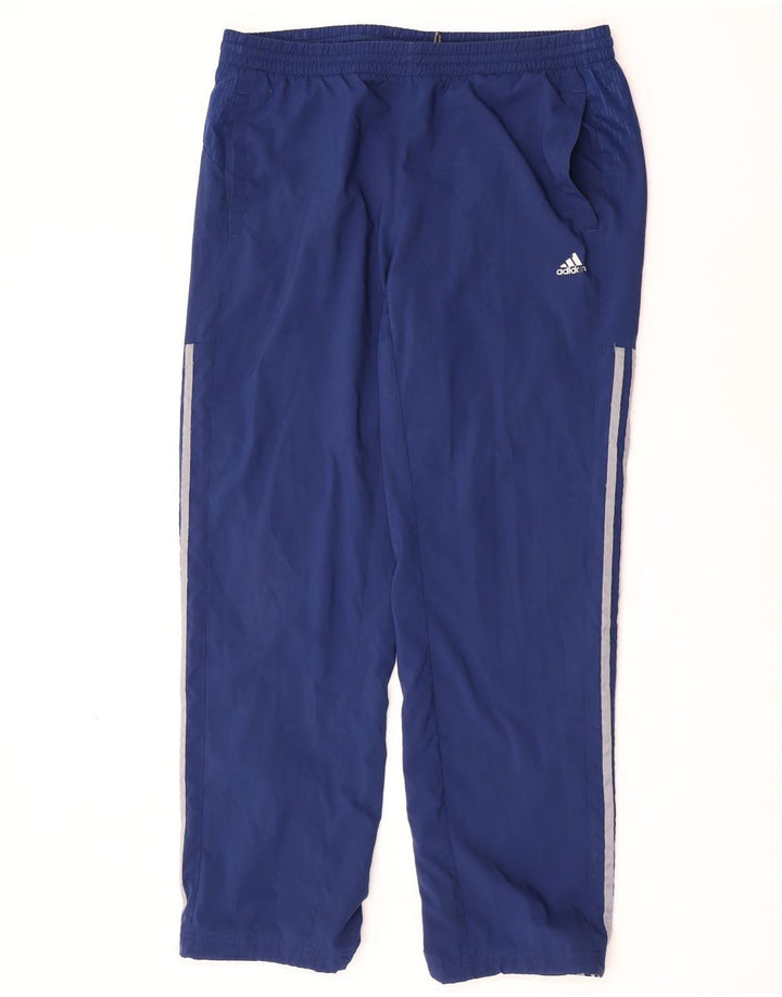 Pantaloni da tuta Adidas Climacool da uomo grandi in poliestere blu navy
