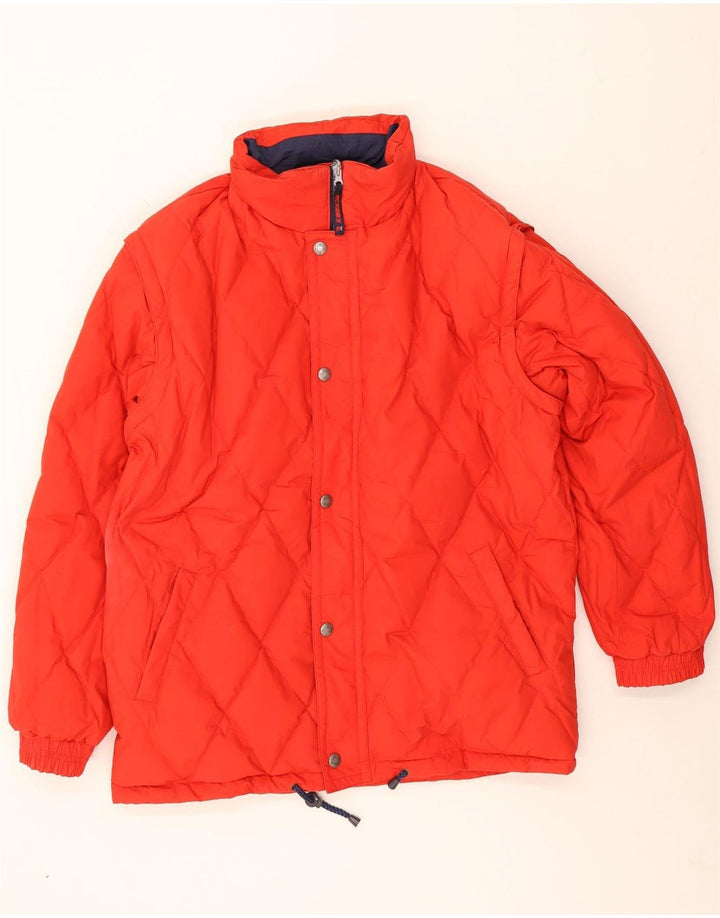 Giacca da sci con cappuccio vestibilità ampia da uomo MC Kee's UK 38 Medium Red Colourblock