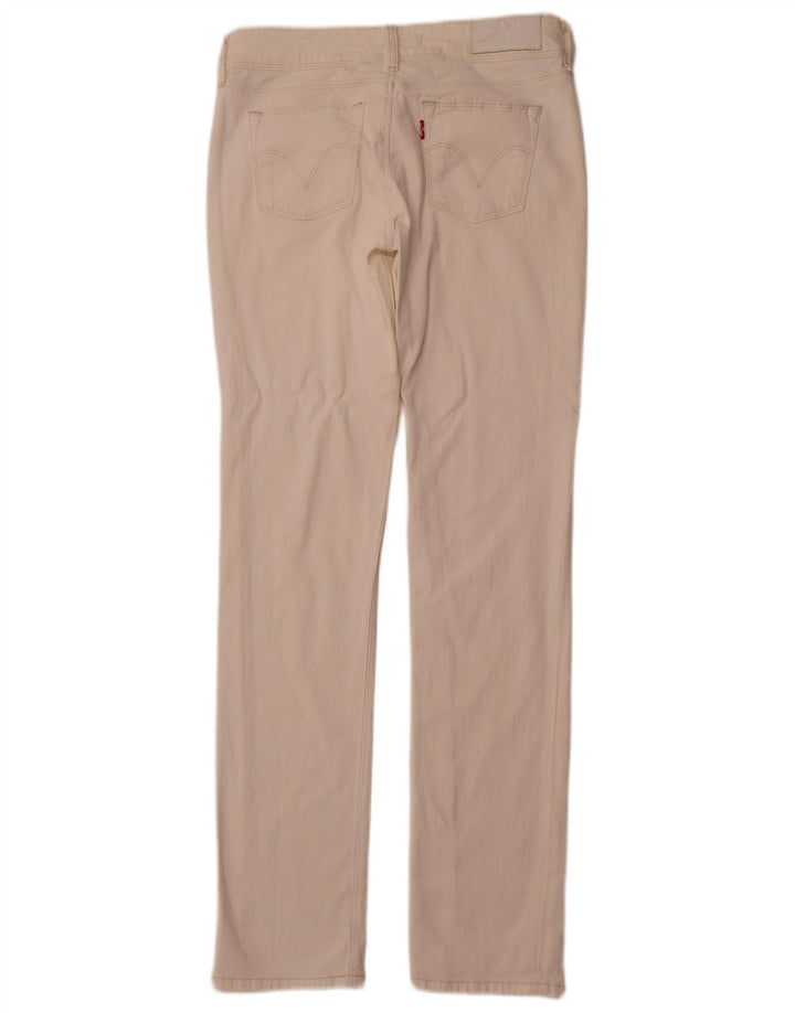 Levi's Uomo 571 Jeans Slim W30 L33 Bianco Sporco