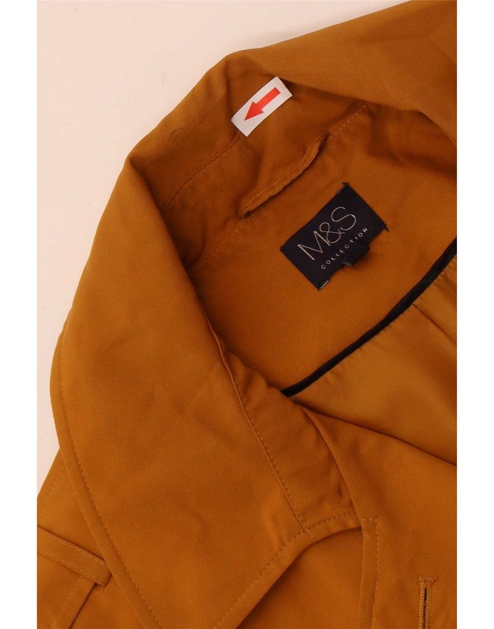 Trench da uomo Marks & Spencer UK 16 Large Arancione Poliestere