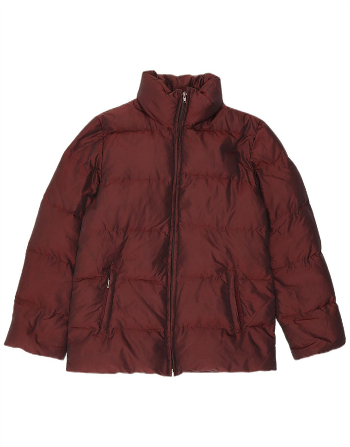 Giacca imbottita da donna Zara UK 14 Borgogna media