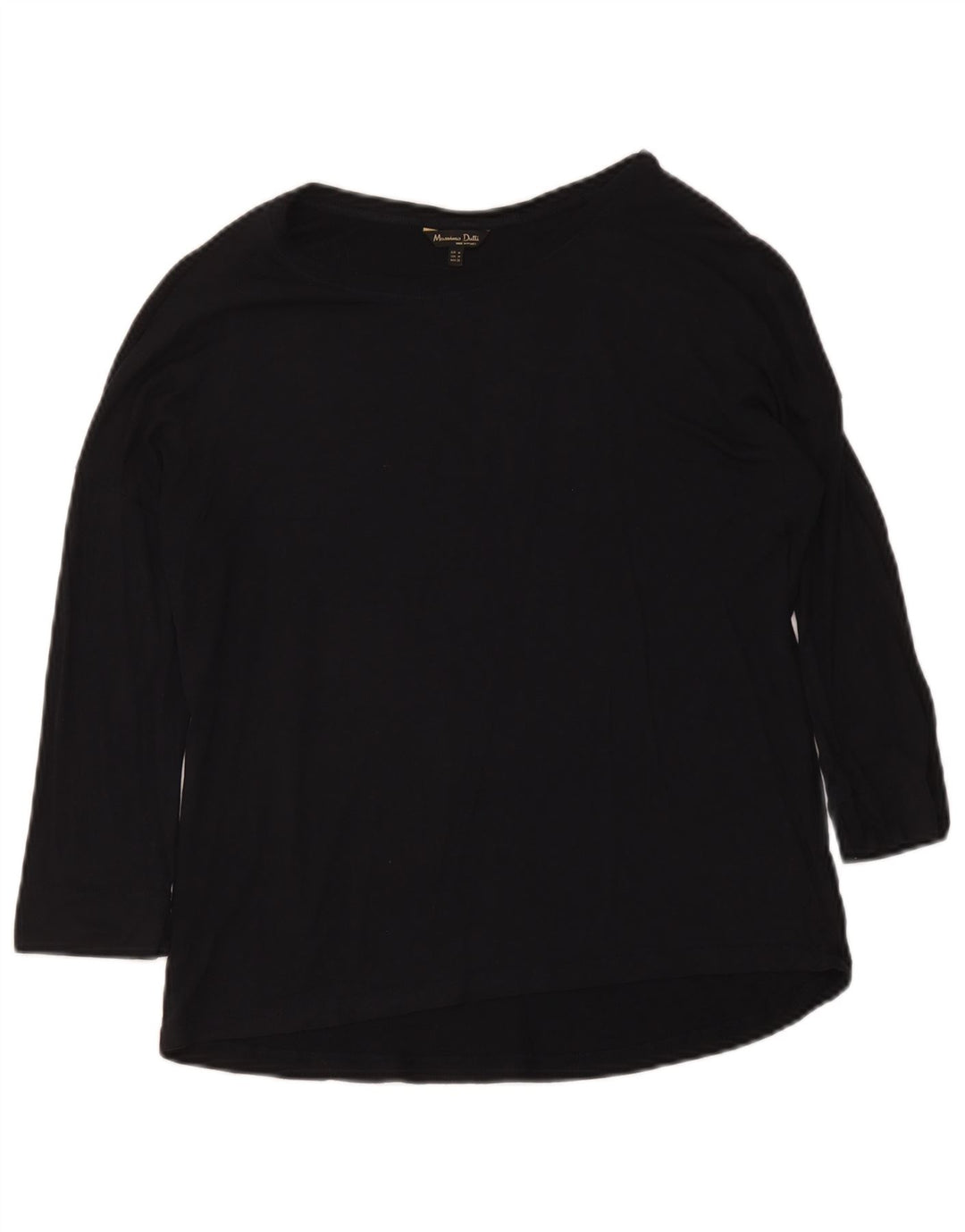 Maglia da donna Massimo Dutti manica 3/4 UK 12 media nera