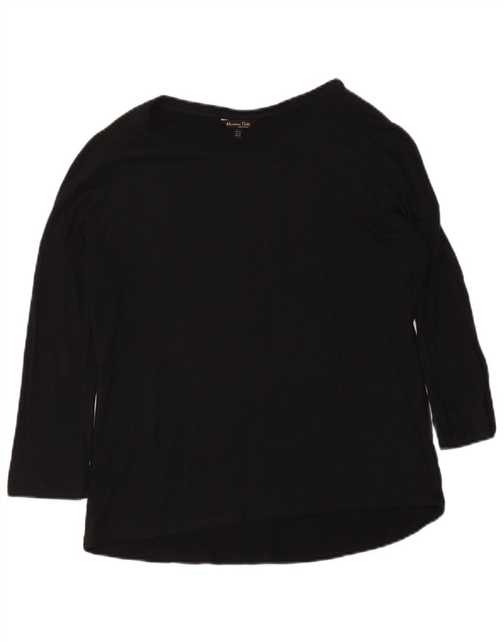 Maglia da donna Massimo Dutti manica 3/4 UK 12 media nera