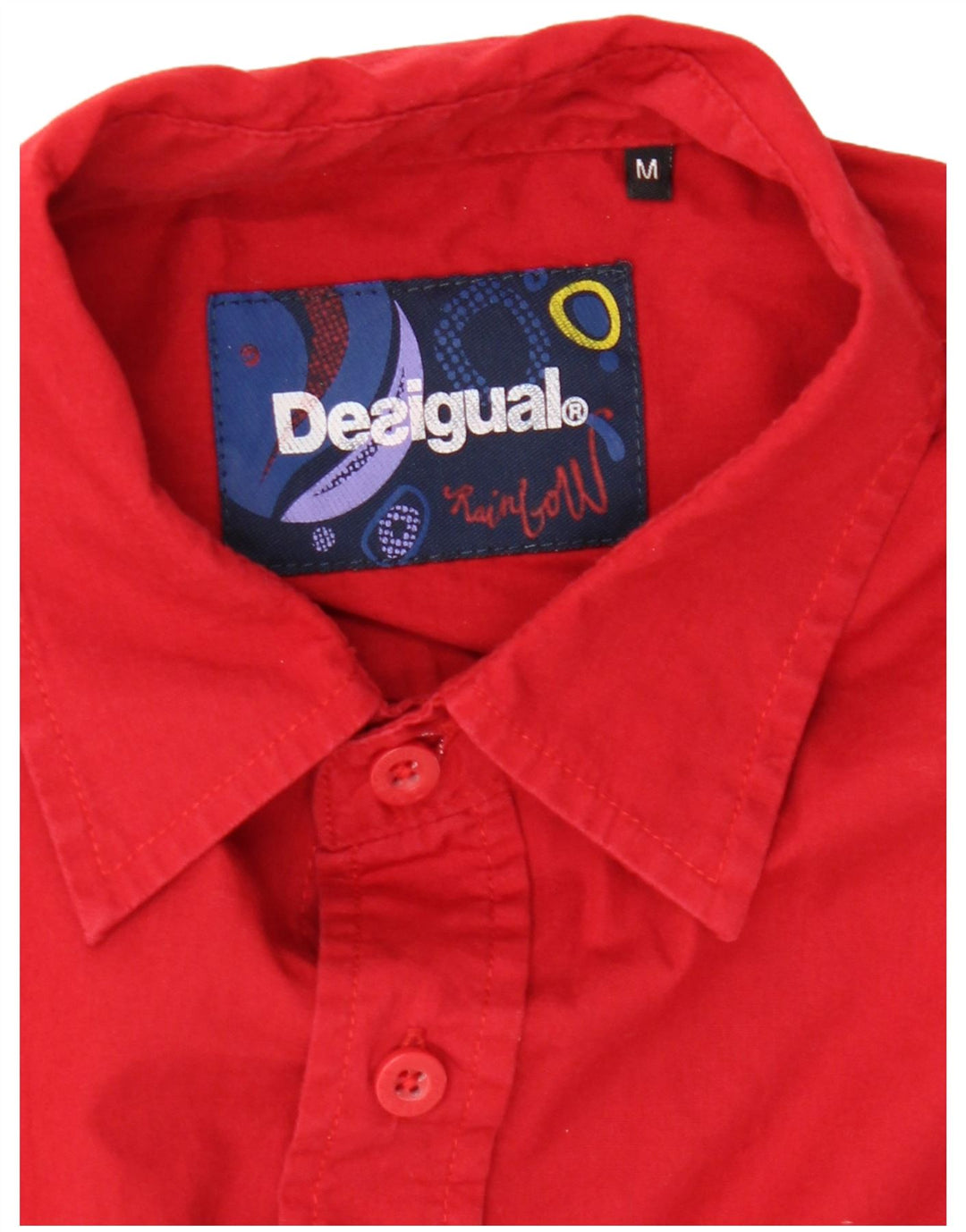 DESIGUAL Camicia grafica da uomo Rosso medio