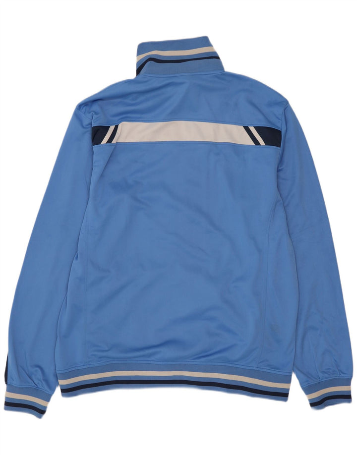 Giacca da ginnastica da uomo Asics, grande, in poliestere color block blu