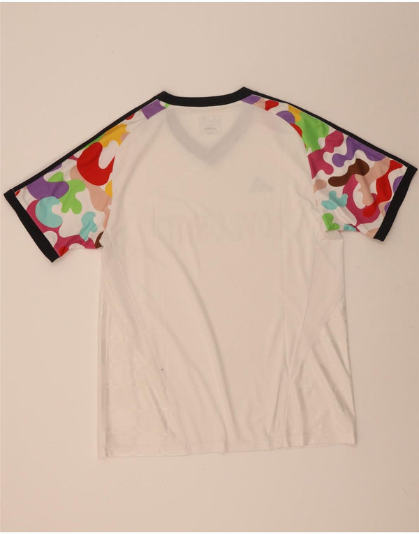 Adidas Uomo Aeroready Slim Fit T-shirt grafica Top Large bianco mimetico