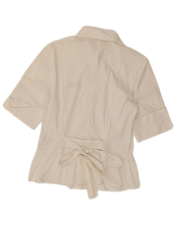 Camicia Donna Liu Jo Manica Corta IT 44 Cotone Bianco Medio