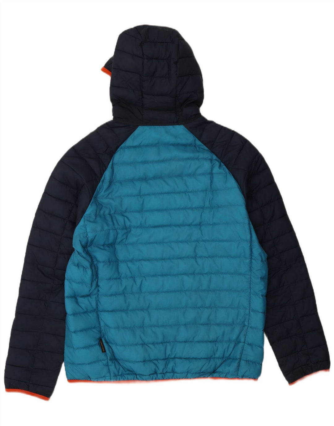Giacca imbottita con cappuccio da uomo Jack Wolfskin UK 36/38 Colorblock blu medio