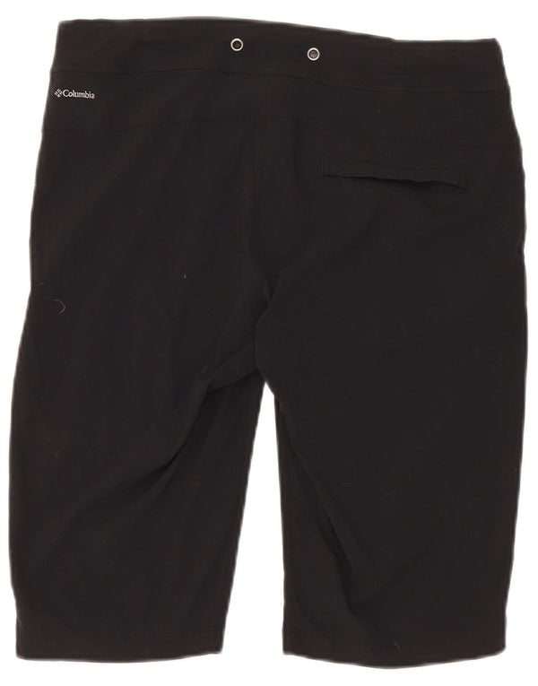 Pantaloncini sportivi regolari Columbia Omni-Shade da donna US 8 Medium W30 Nylon nero