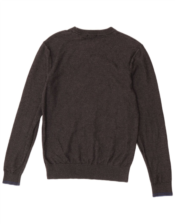 Maglione maglione girocollo da uomo Scotch & Soda in cotone grigio medio