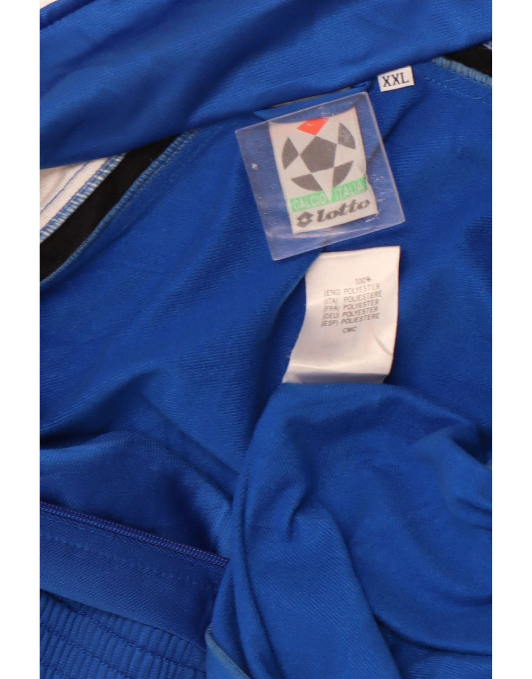 Giacca da ginnastica grafica da uomo LOTTO 2XL Poliestere color block blu