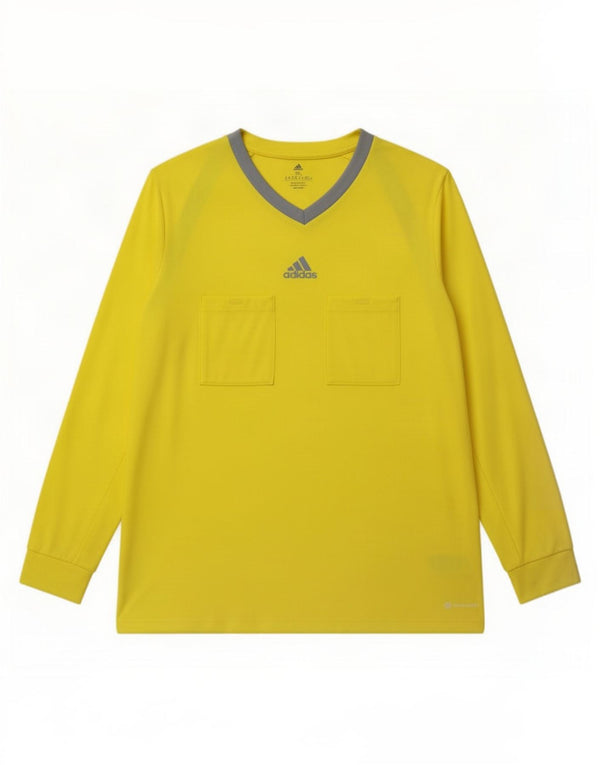 Adidas Uomo Top Manica Lunga 3XL Giallo Colourblock Poliestere