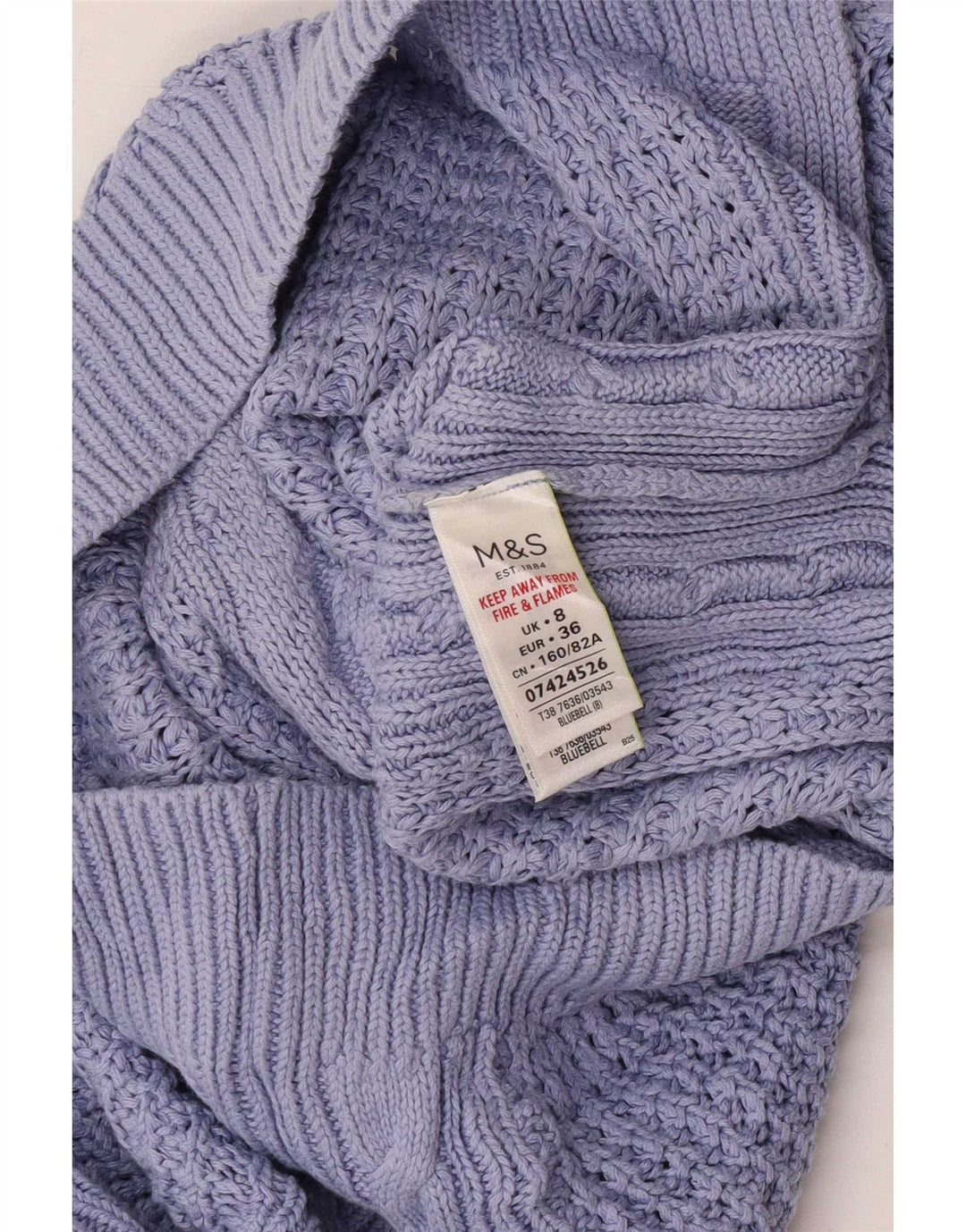 Maglione maglione oversize con scollo a barca Marks & Spencer da donna UK 8 piccolo viola