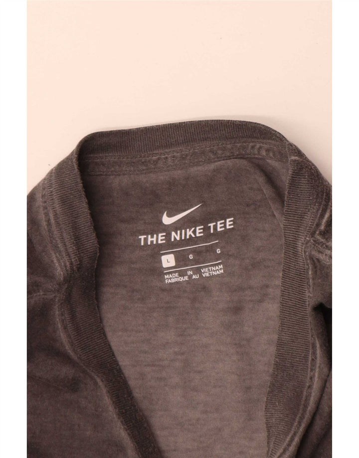 T-shirt grafica Nike da uomo grande grigia
