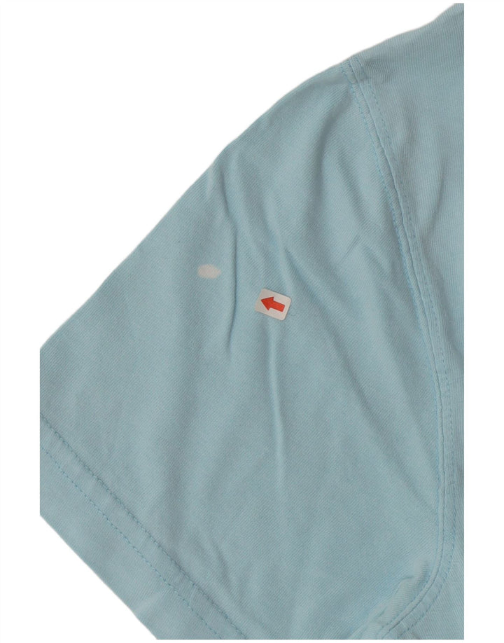 Crew Clothing T-shirt da uomo Top piccola in cotone blu