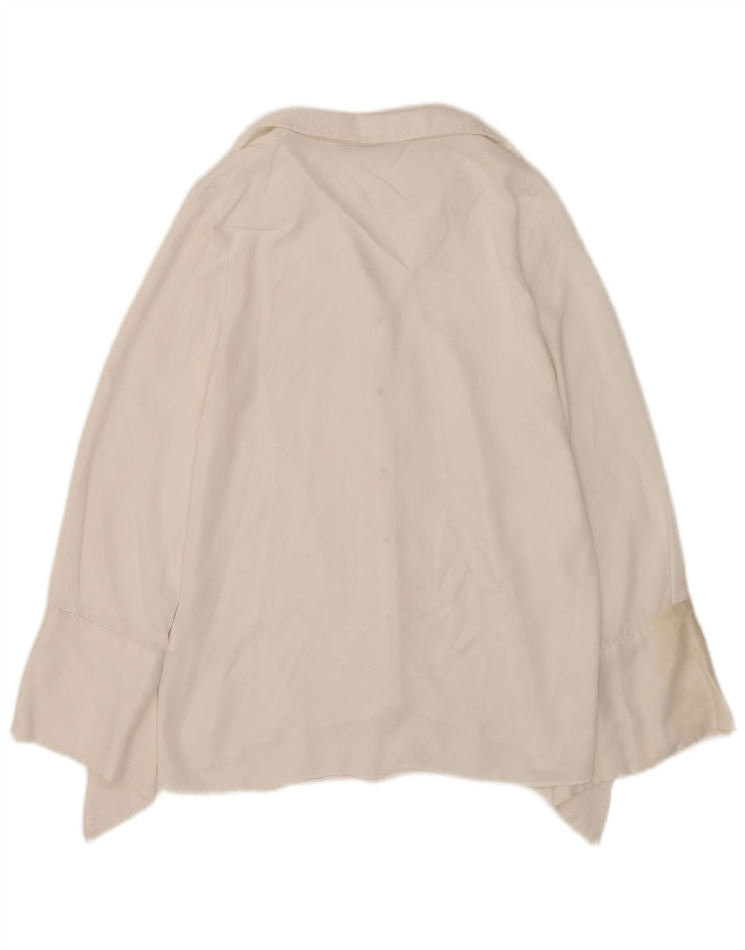 Camicia Zara Donna Camicetta UK 10 Small Bianca Viscosa