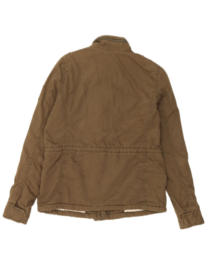 Giacca militare da donna Superdry UK 16 grande cotone kaki