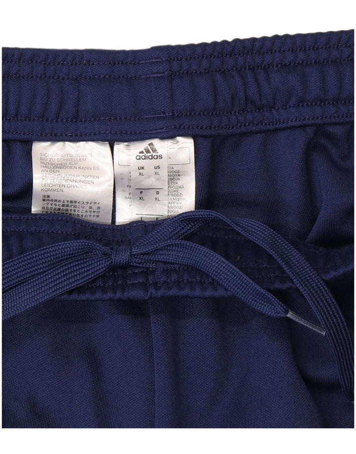 Pantaloni da tuta Adidas Aeroready da uomo XL in poliestere blu navy