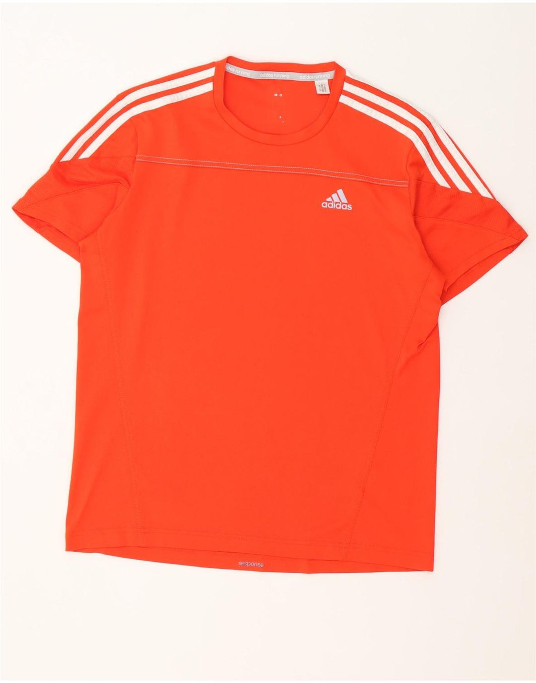 T-shirt da uomo Adidas Top in poliestere arancione medio
