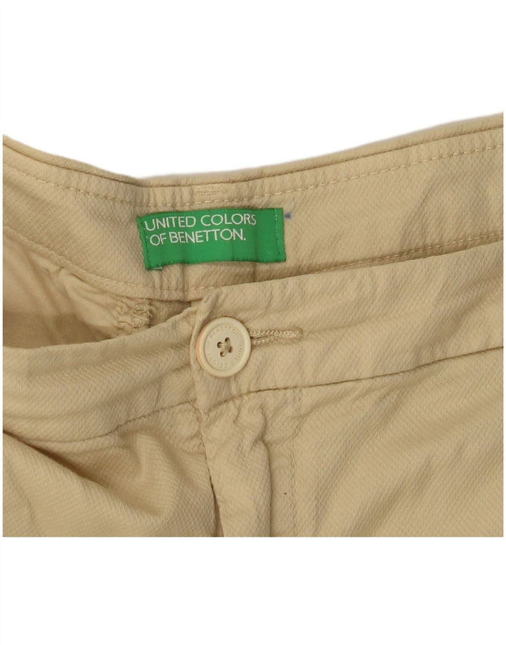 Pantaloncini chino da donna BENETTON W34 grandi gialli