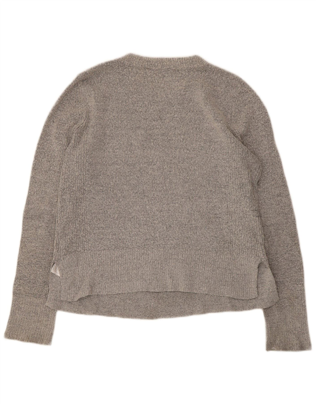 Maglione maglione con scollo a barca da donna Oasis UK 12 Acrilico grigio medio