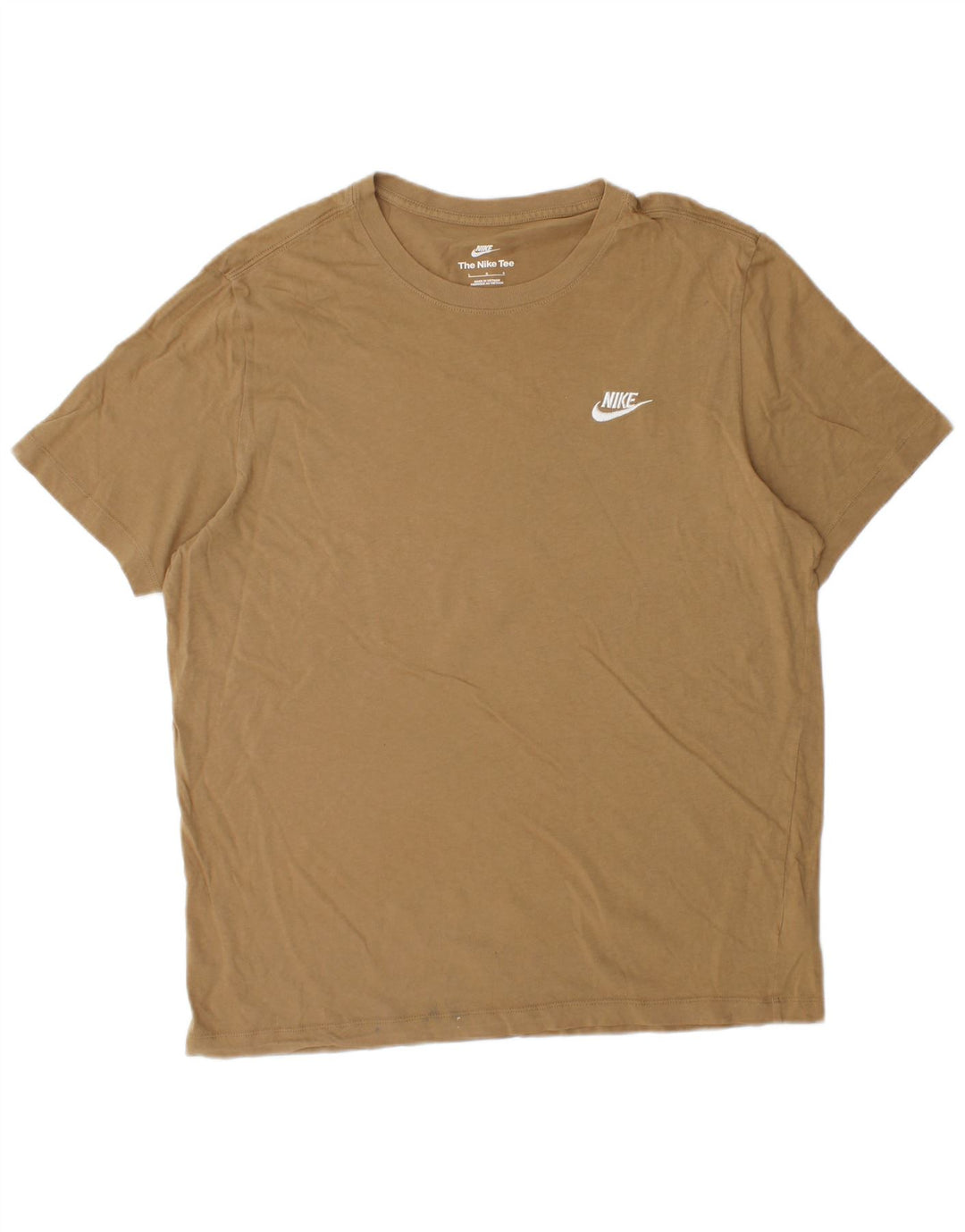 T-shirt da uomo Nike Top grande in cotone marrone