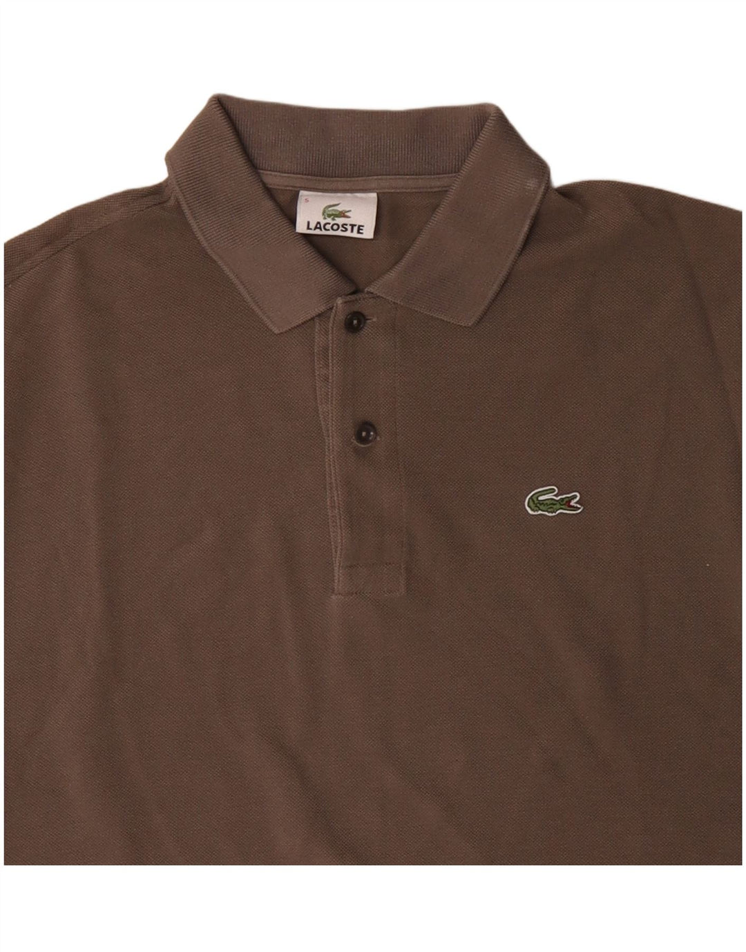 Polo da uomo Lacoste taglia 5 grande in cotone marrone
