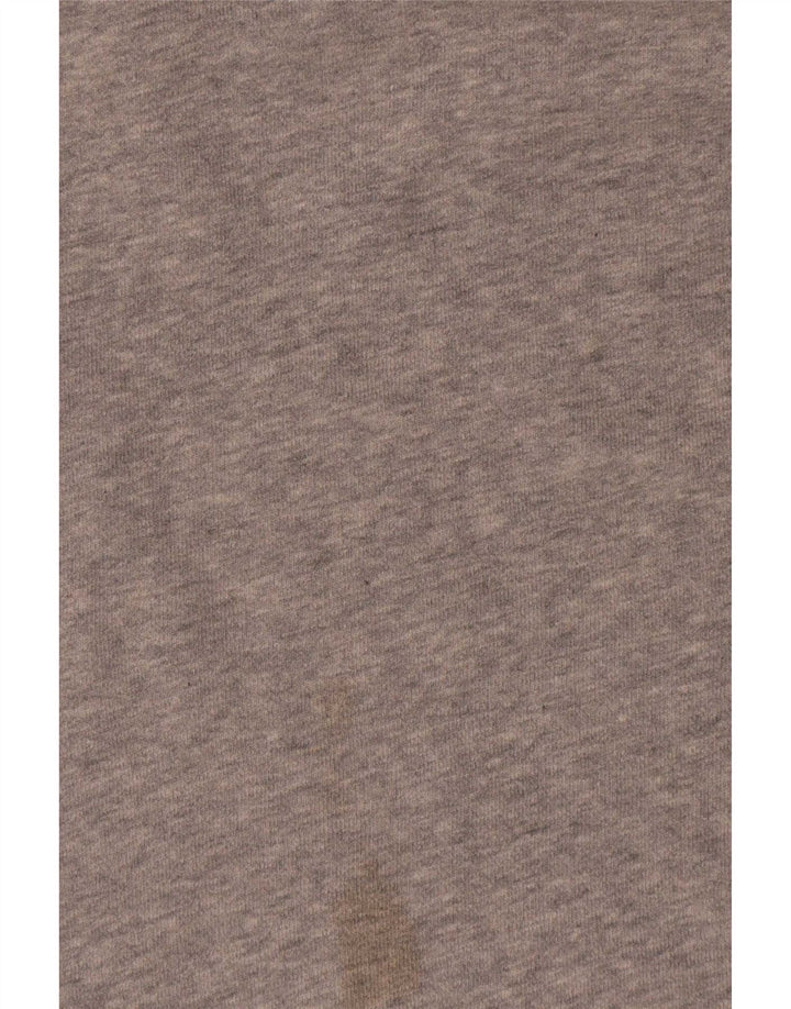 Felpa con cappuccio da uomo Nike in cotone grigio medio