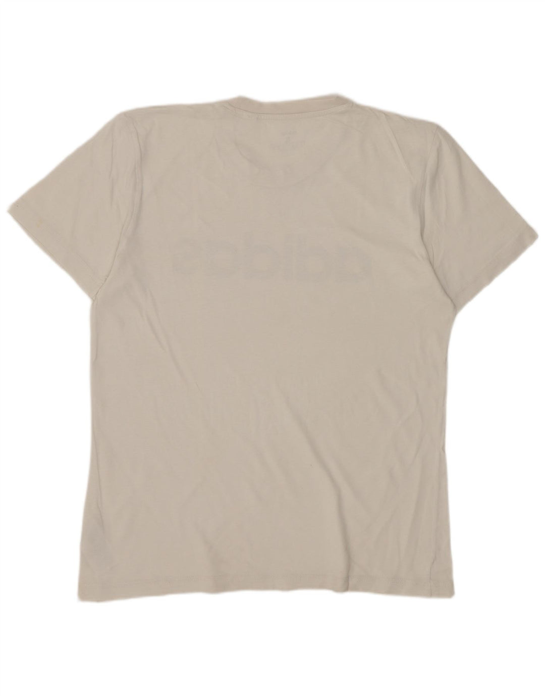 T-shirt grafica da uomo Adidas Top piccola in cotone bianco