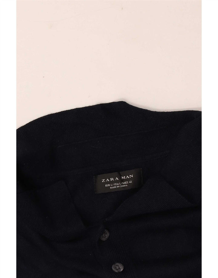 Polo Zara da uomo grande blu navy