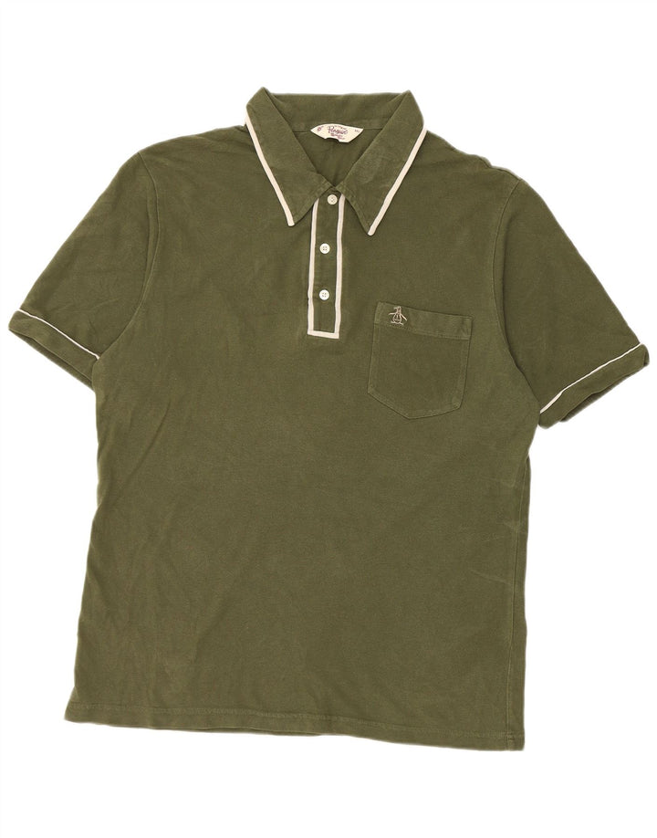 Polo da uomo Penguin 2XL in cotone verde